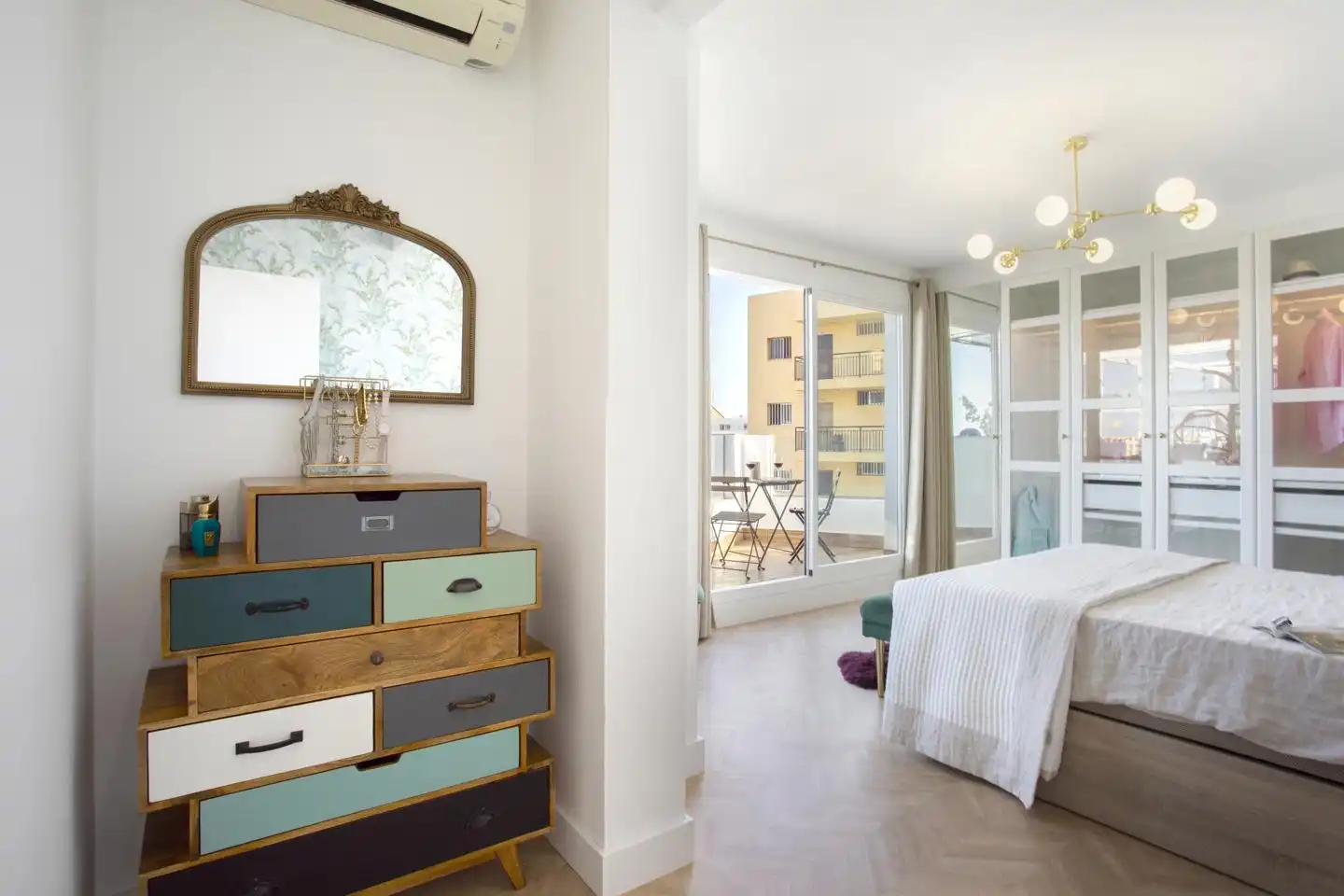 Bedroom of Apartments for sale in Benalmádena  with Air Conditioner, Terrace and Furnished