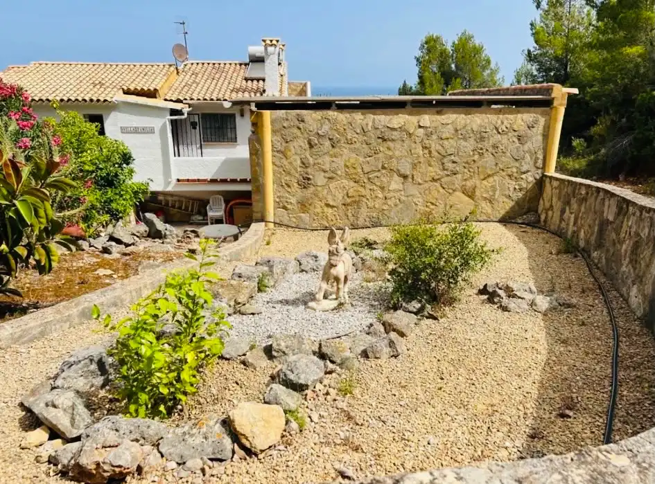 Garden of Houses for rent in Dénia  with Air Conditioner, Heating and Private garden