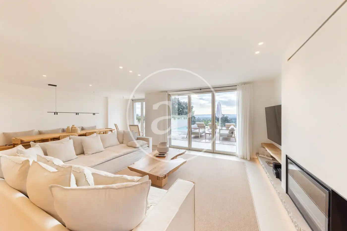 Sala de estar de Casa o chalet en venta en Búger con Aire acondicionado, Calefacción y Jardín privado