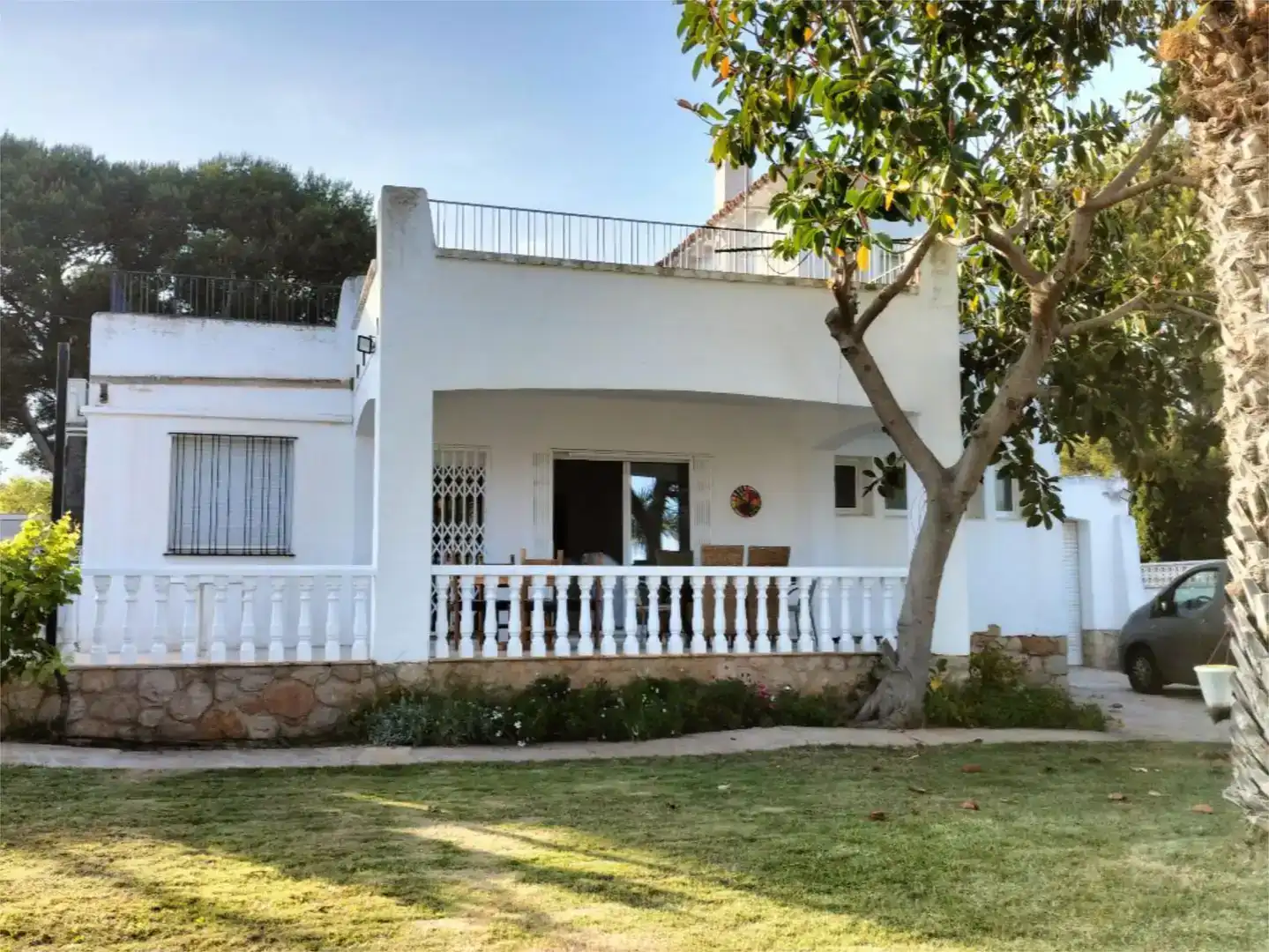 Vista exterior de Casa o xalet en venda en Alcanar amb Aire condicionat i Piscina