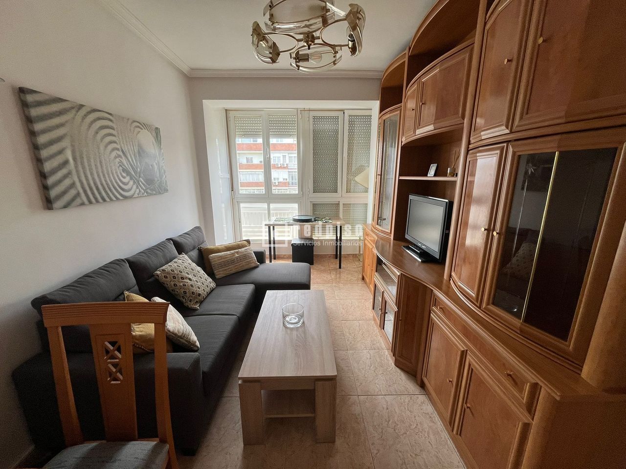 Living room of Flat for sale in  Madrid Capital  with Air Conditioner and Terrace