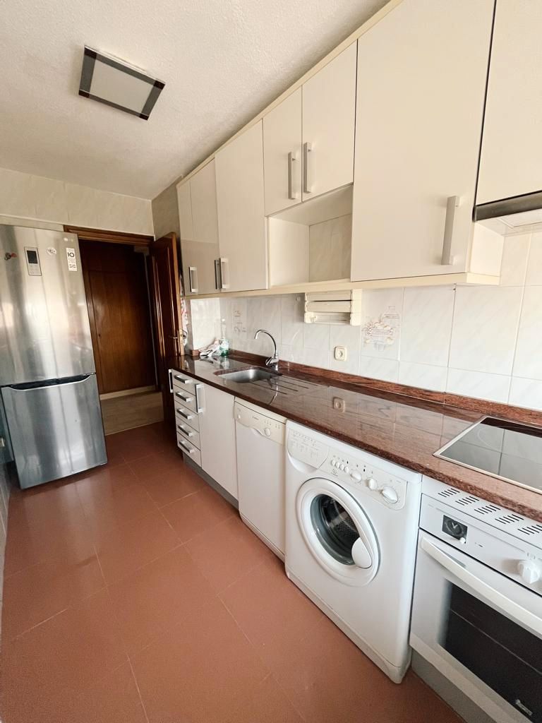 Kitchen of Flat for sale in  Madrid Capital  with Heating, Storage room and Balcony