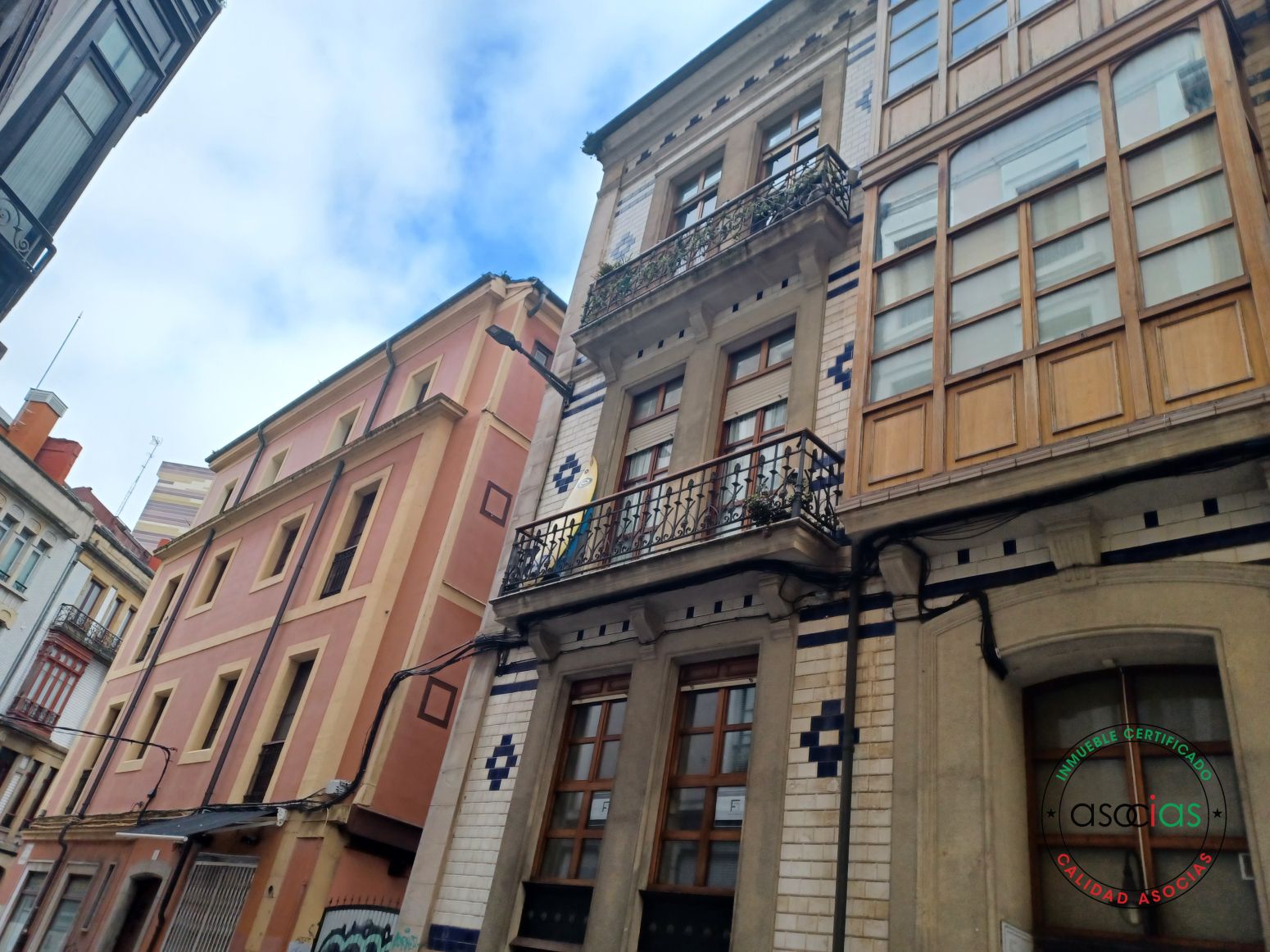 Vista exterior de Piso de alquiler en Gijón  con Calefacción, Parquet y Terraza