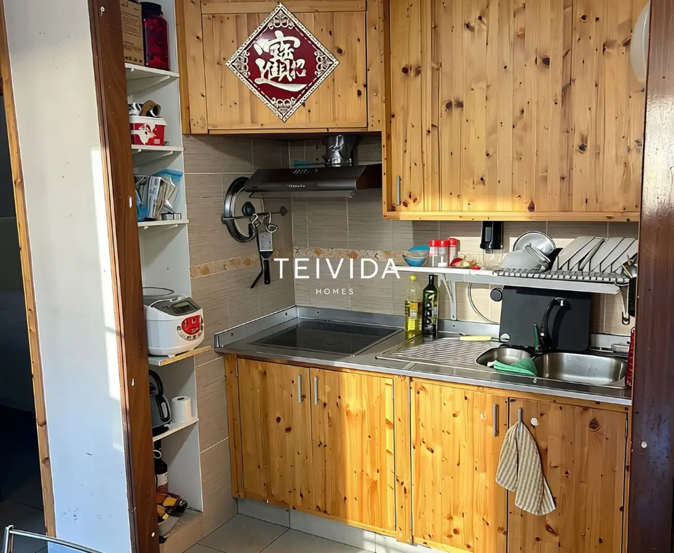 Cocina de Piso en venta en Arona con Piscina, Amueblado y Horno