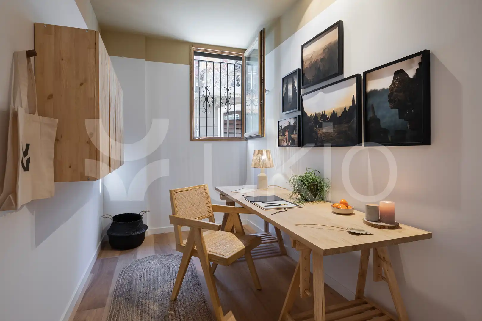 Wohnzimmer von Wohnungen zur Miete in Barcelona mit Klimaanlage, Heizung und Terrasse