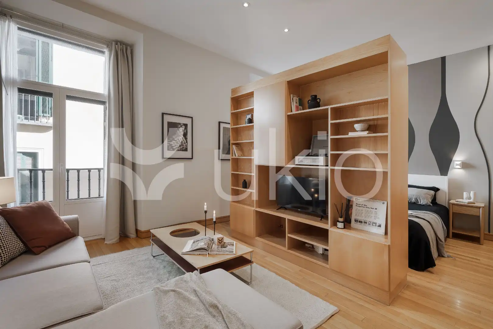 Living room of Apartments for rent in Madrid  with Air Conditioner, Heating and Furnished