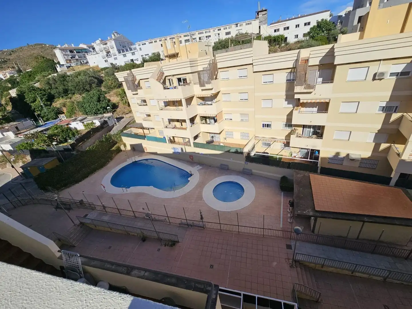 Swimming pool of Attic for rent in Torrox  with Air Conditioner, Private garden and Terrace