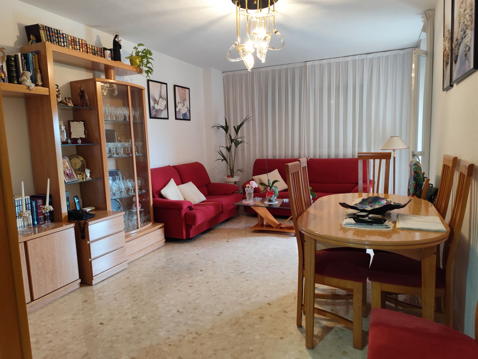Sala d'estar de Pis en venda en  Murcia Capital amb Aire condicionat, Moblat i Balcó