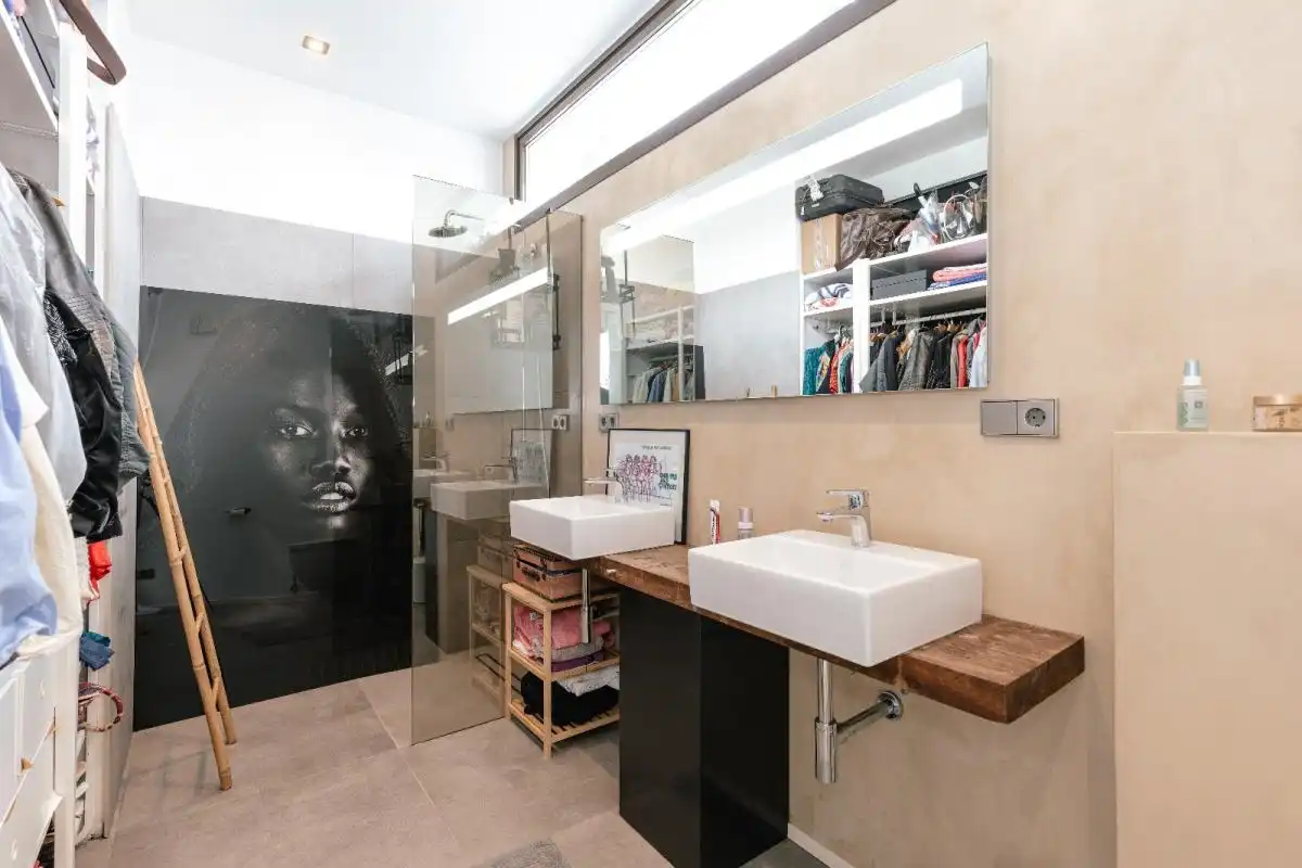 Baño de Planta baja en venta en Sant Josep de sa Talaia con Aire acondicionado, Calefacción y Jardín privado