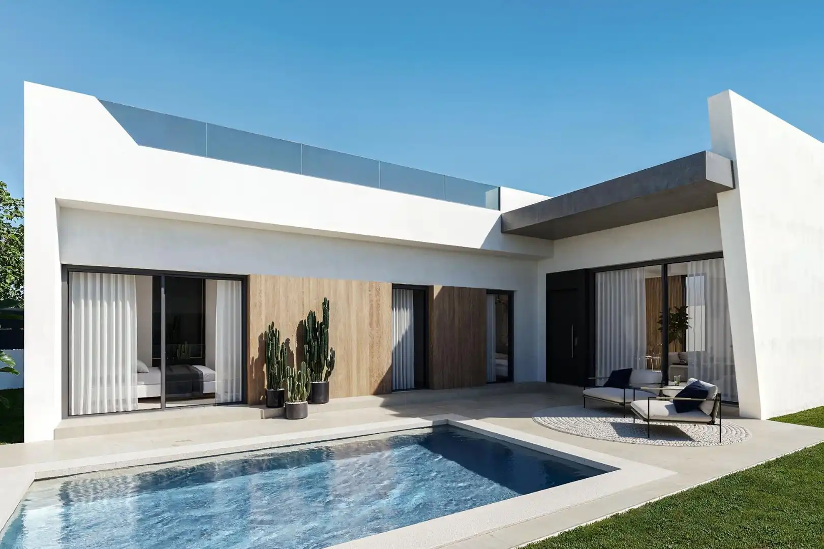 Vista exterior de Casa o xalet en venda en Orihuela amb Aire condicionat i Piscina