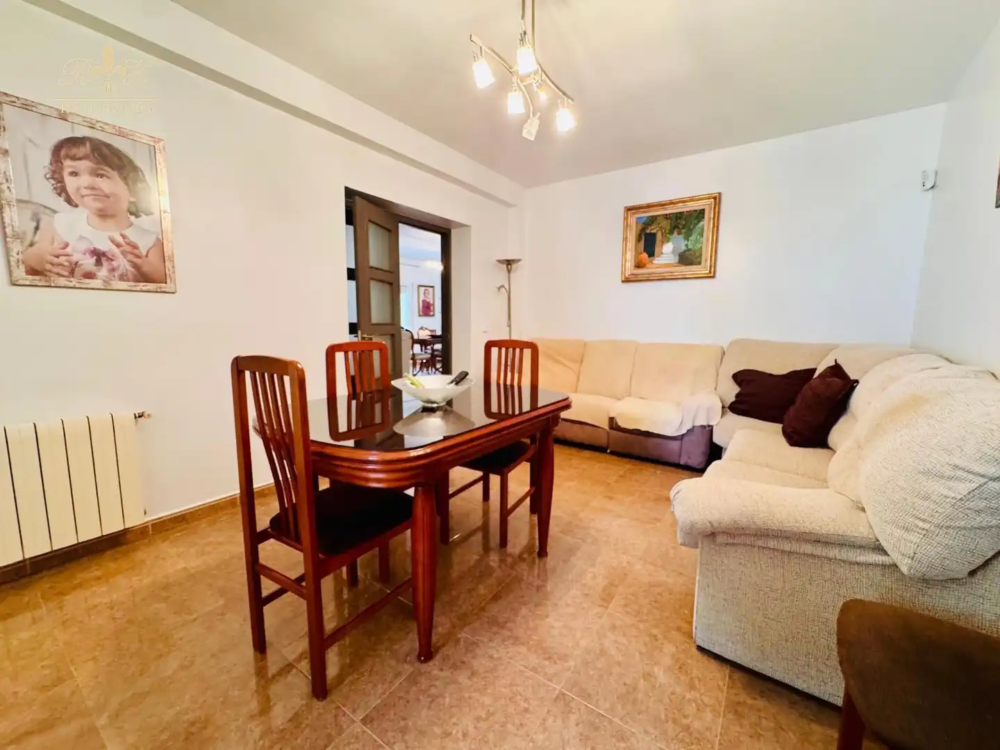 Wohnzimmer von Einfamilien-Reihenhaus zum Verkauf in L'Alfàs del Pi mit Klimaanlage, Terrasse und Schwimmbad