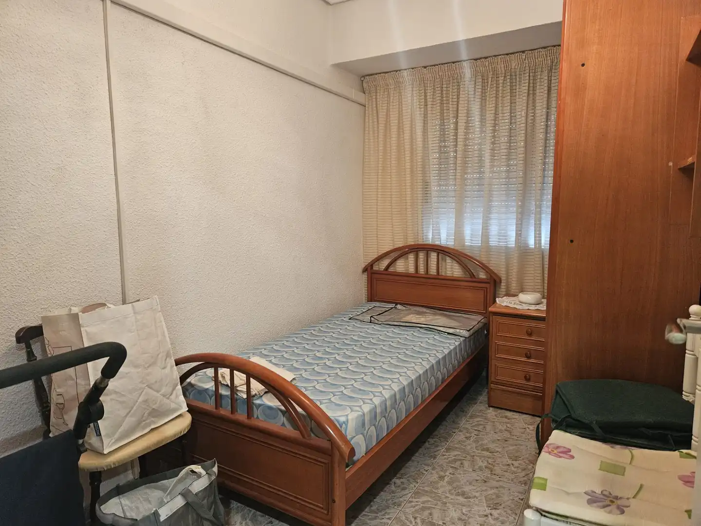 Bedroom of Flat for rent in Castellón de la Plana / Castelló de la Plana  with Air Conditioner, Heating and Furnished