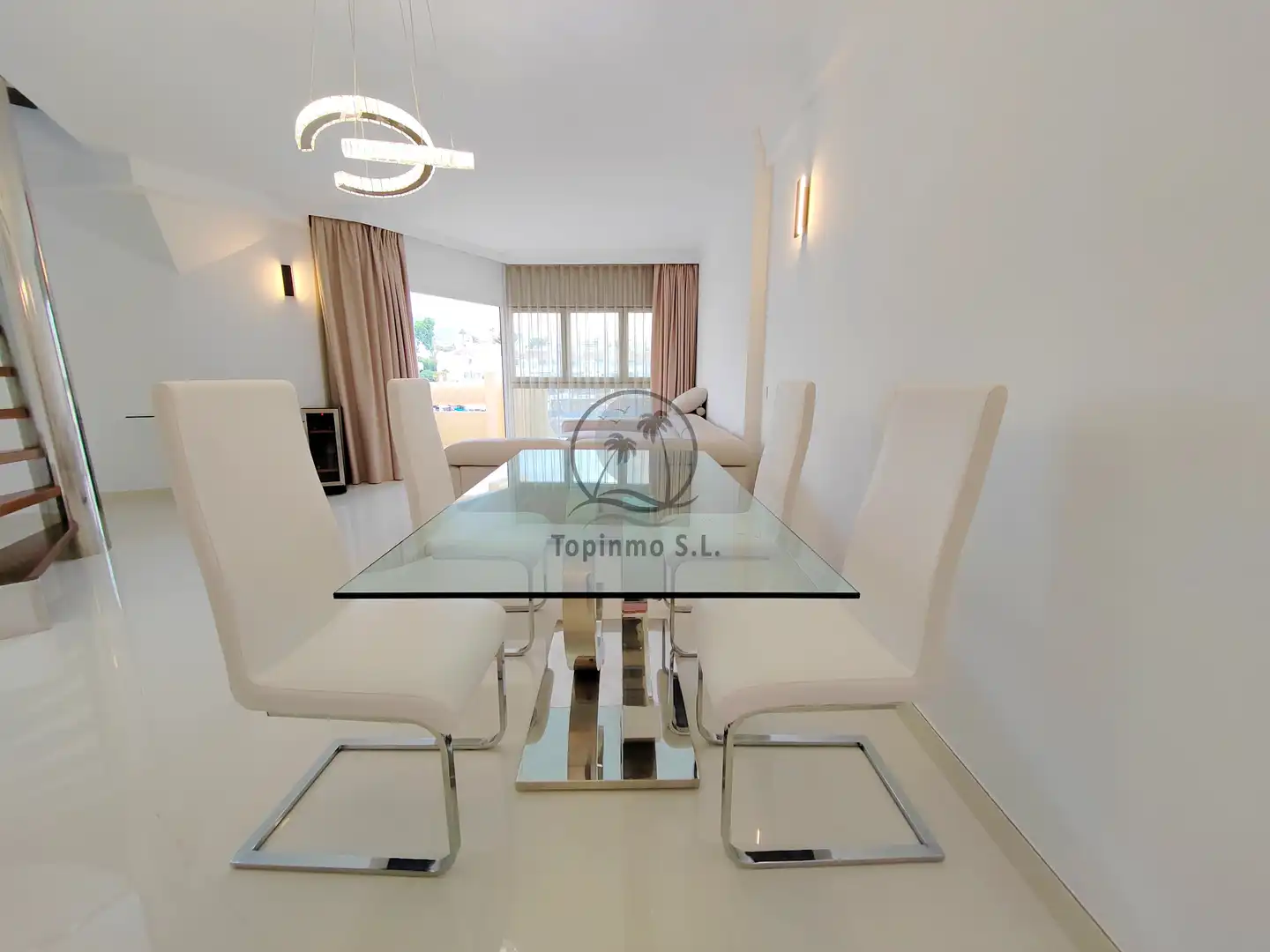 Dining room of Duplexes for sale in Benalmádena  with Air Conditioner, Heating and Terrace