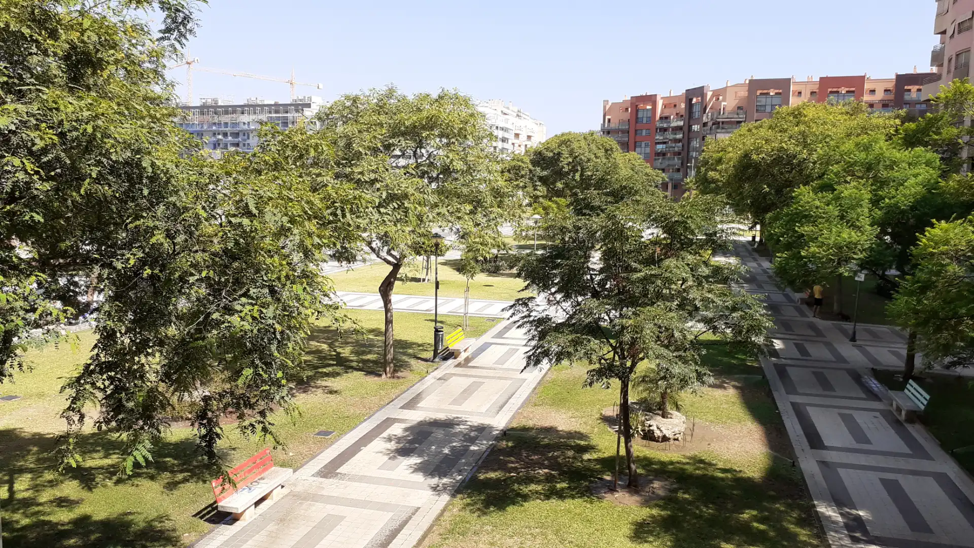 Außenansicht von Wohnung zur Miete in Málaga mit Klimaanlage, Heizung und Möbliert