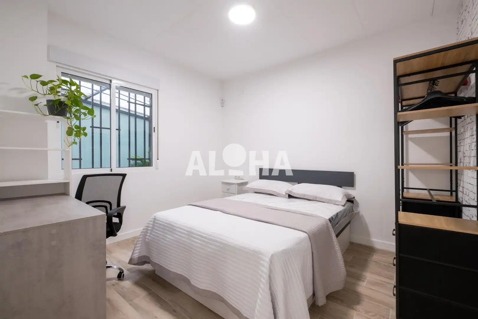 Schlafzimmer von Wohnungen zur Miete in Moncada mit Klimaanlage, Heizung und Möbliert