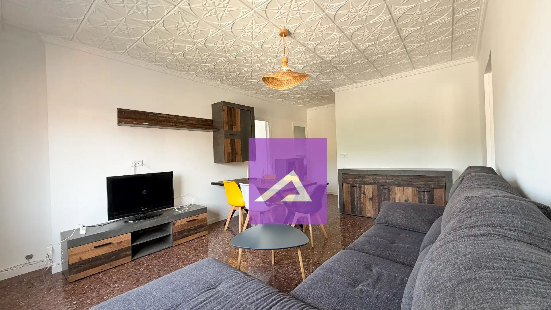 Sala de estar de Piso de alquiler en Sumacàrcer con Aire acondicionado, Amueblado y Horno