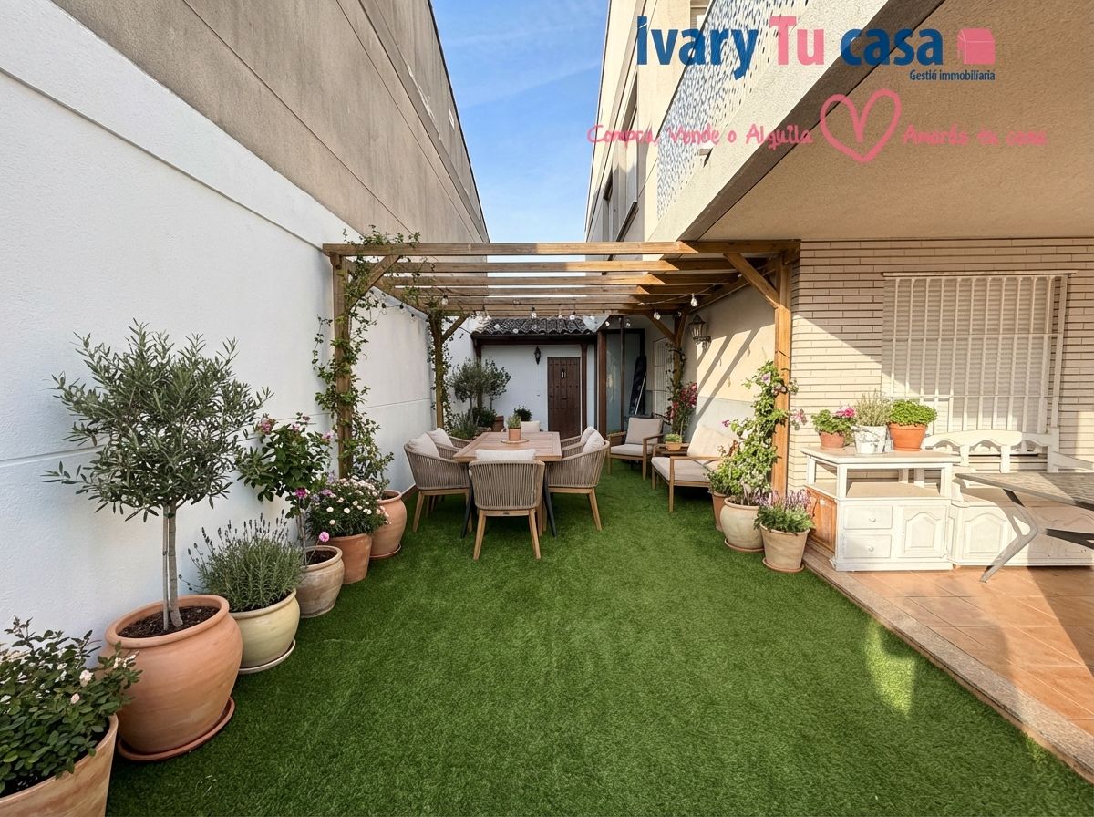 Terrace of Single-family semi-detached for sale in Almazora / Almassora  with Air Conditioner, Private garden and Terrace