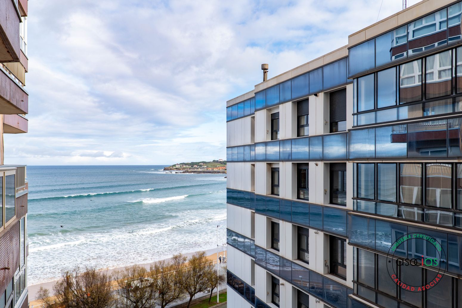 Exterior view of Flat for sale in Gijón   with Heating, Parquet flooring and Terrace