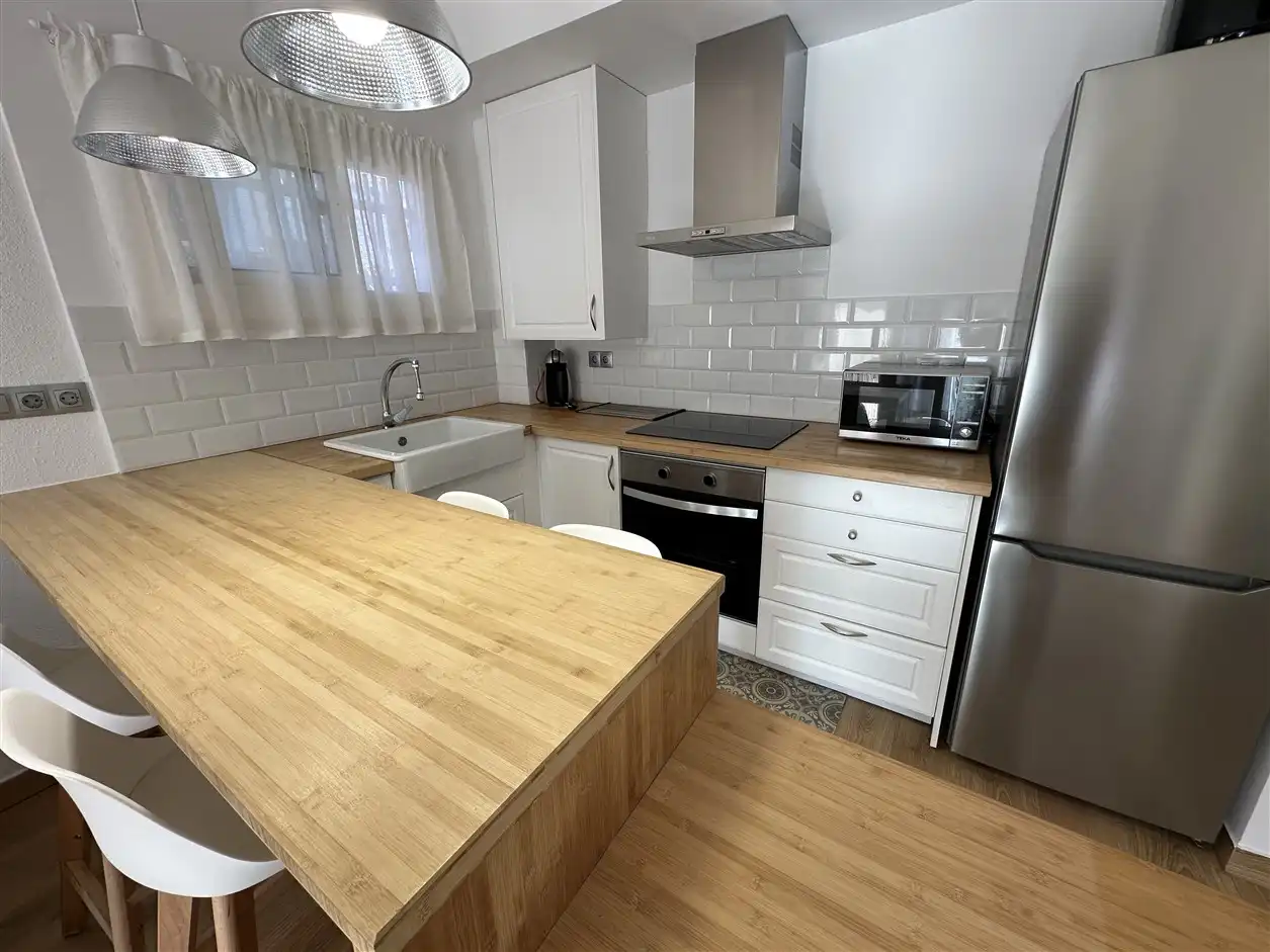 Cocina de Planta baja de alquiler en Cambrils con Terraza, Trastero y Amueblado