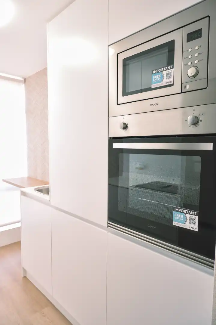 Cocina de Apartamento en venta en Vilagarcía de Arousa con Calefacción, Amueblado y Horno