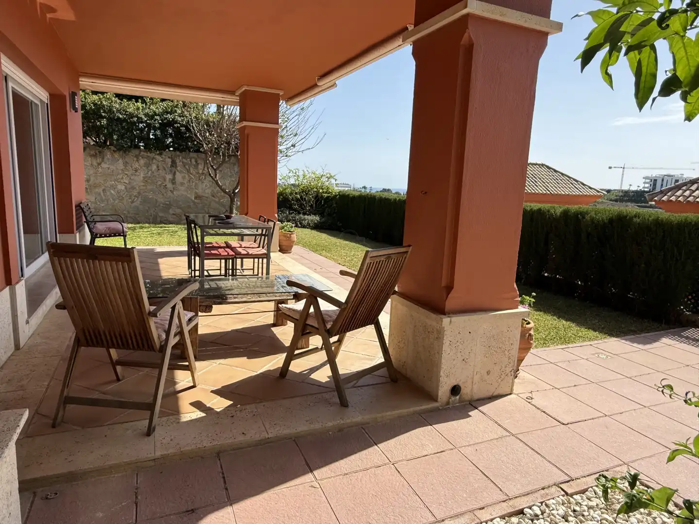 Terrassa de Casa adosada de lloguer en Marbella amb Aire condicionat, Calefacció i Jardí privat