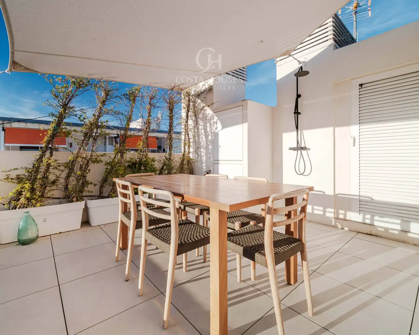 Terraza de Ático en venta en Jávea / Xàbia con Aire acondicionado, Calefacción y Jardín privado