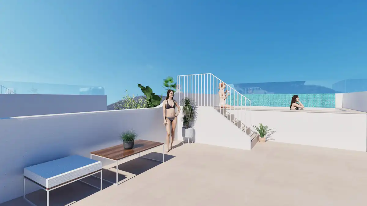 Terrassa de Apartament en venda en Pilar de la Horadada