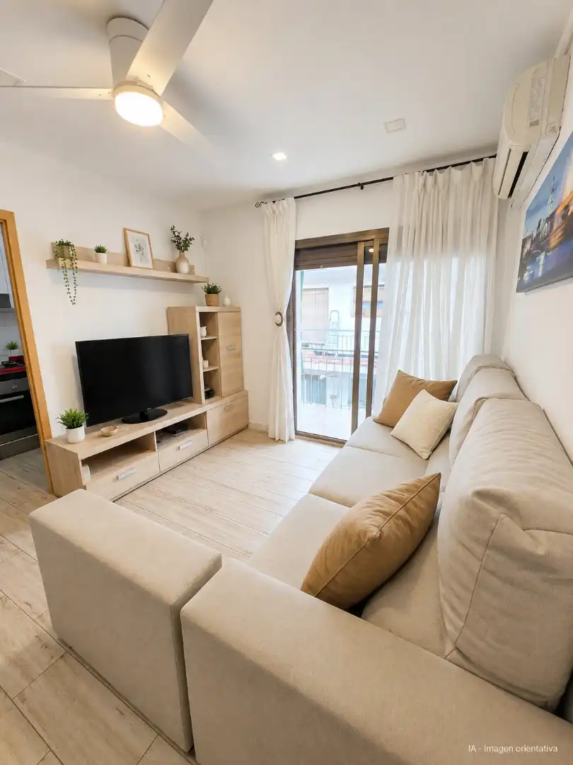 Sala de estar de Piso en venta en Barcelona con Aire acondicionado, Calefacción y Amueblado