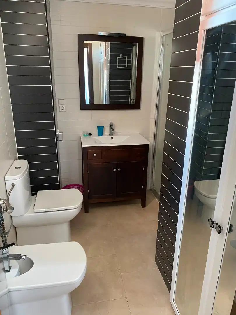 Baño de Piso de alquiler en Málaga con Aire acondicionado, Amueblado y Horno