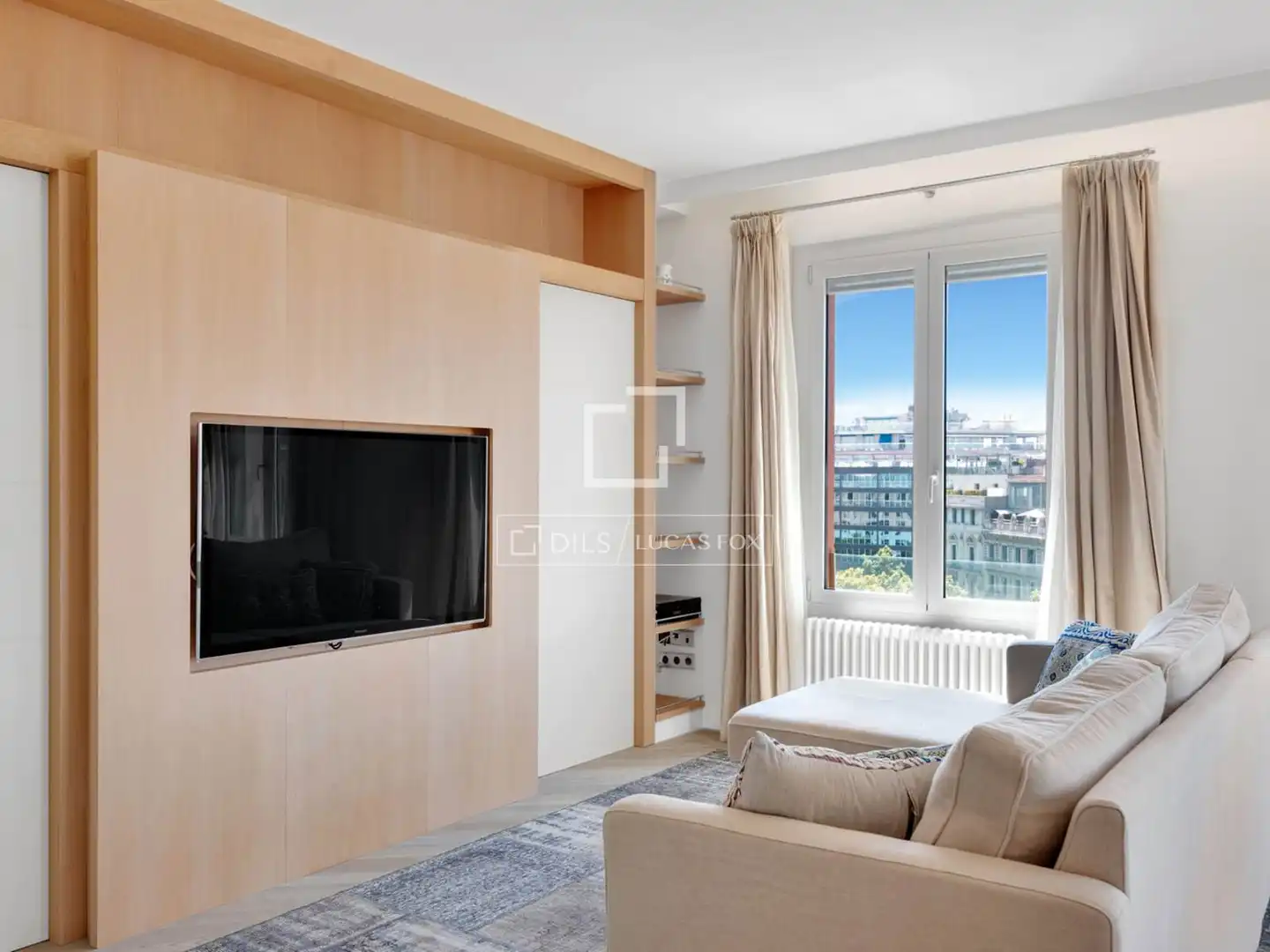 Living room of Attic for sale in Barcelona  with Air Conditioner, Heating and Parquet flooring