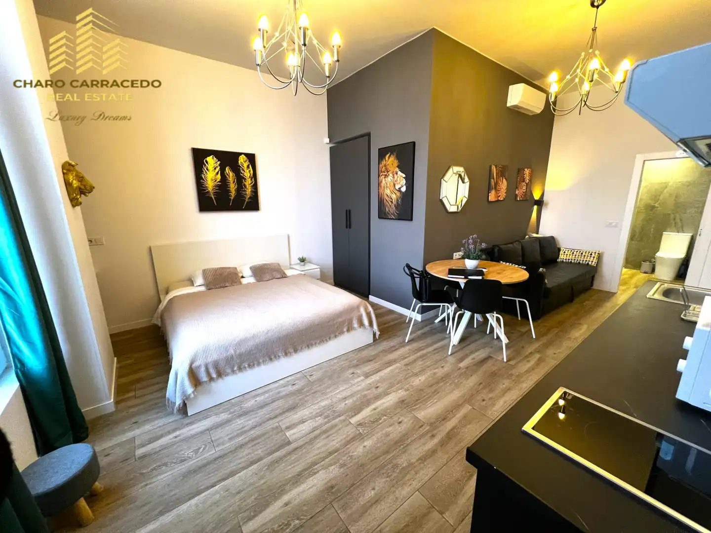 Habitación de Apartamento en venta en Valencia con Aire acondicionado, Amueblado y Lavadora