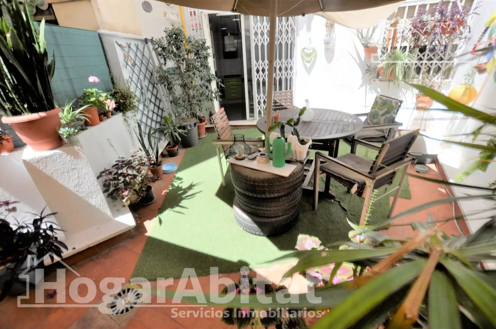 Garten von Wohnung zum Verkauf in Valencia mit Klimaanlage, Heizung und Terrasse