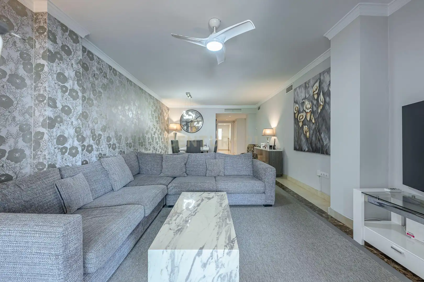 Sala de estar de Apartamento en venta en Marbella con Aire acondicionado, Jardín privado y Trastero