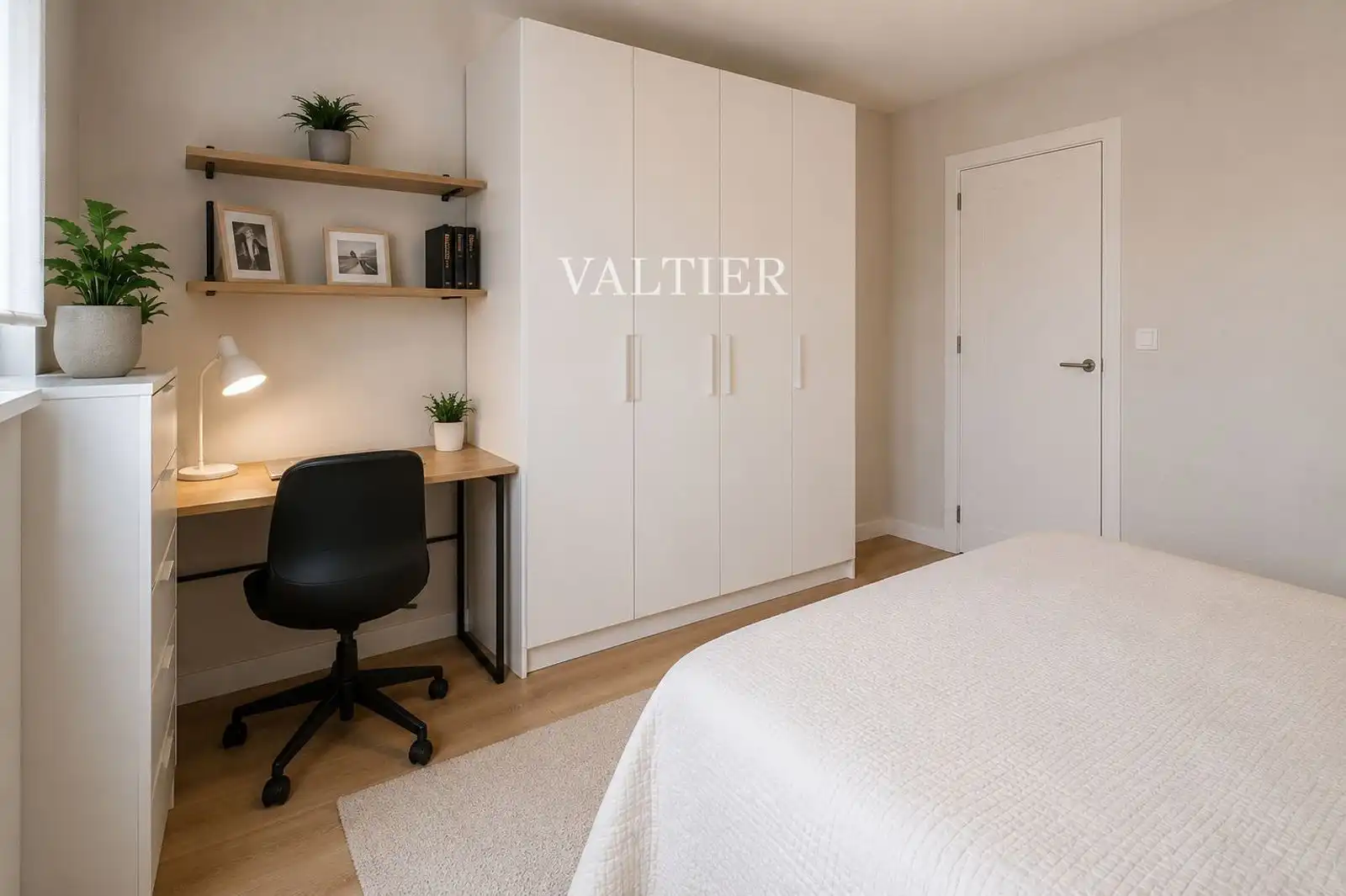 Schlafzimmer von Wohnung zur Miete in Madrid mit Klimaanlage und Möbliert