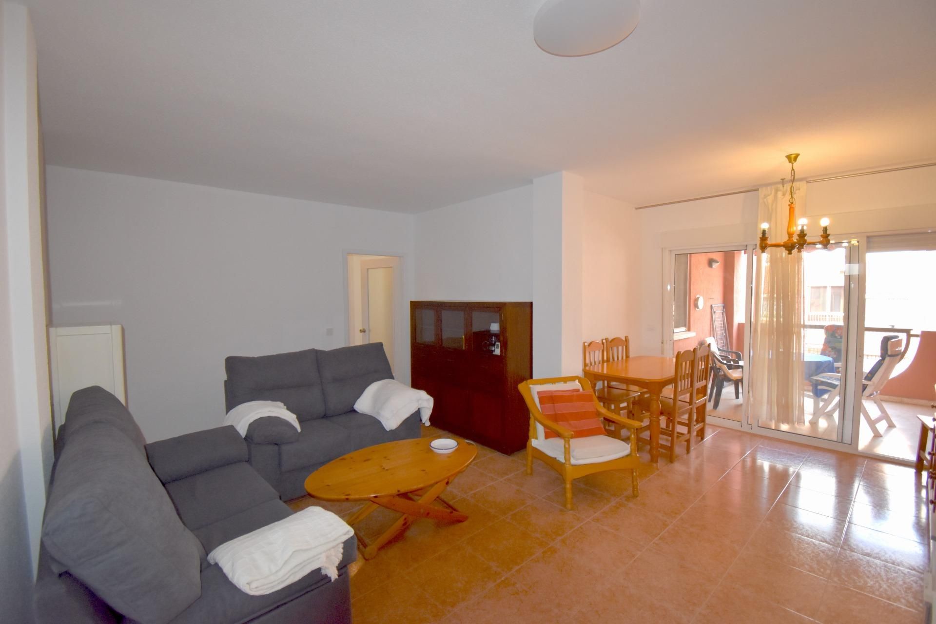 Sala d'estar de Pis de lloguer en Alicante / Alacant amb Aire condicionat, Terrassa i Balcó