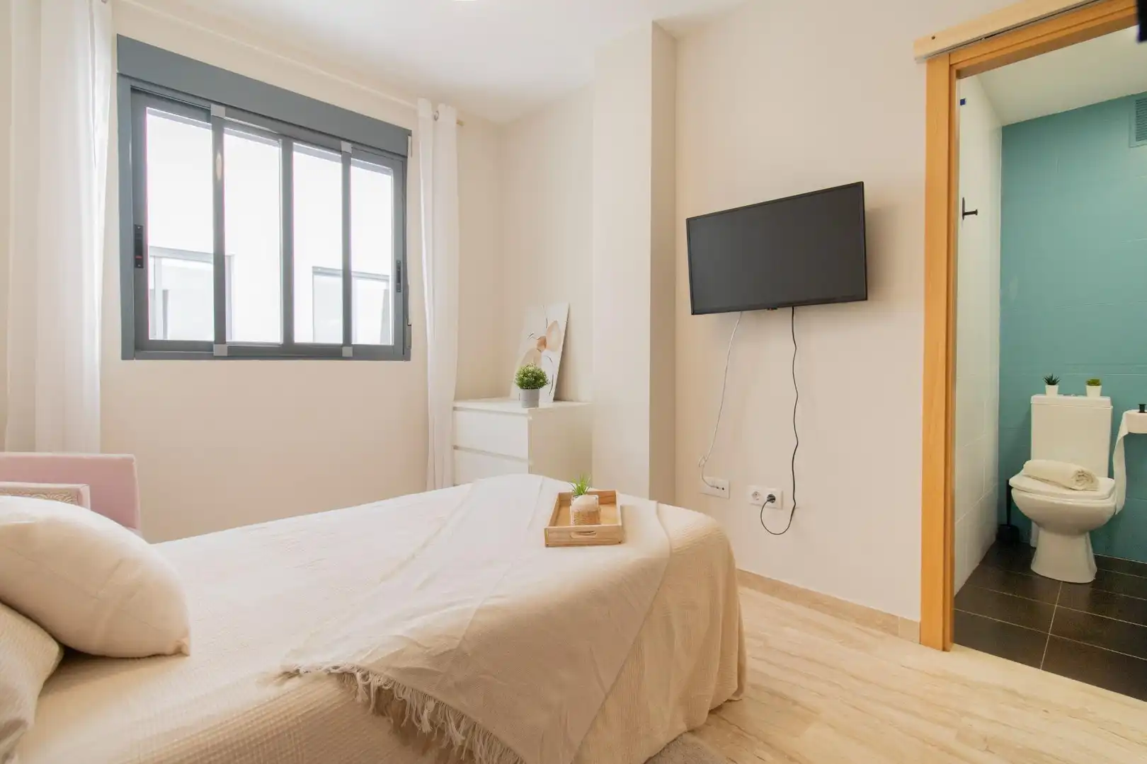 Schlafzimmer von Maisonette zum Verkauf in Massamagrell mit Klimaanlage, Terrasse und Abstellraum