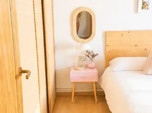 Bedroom of Flat for sale in Badalona  with Air Conditioner