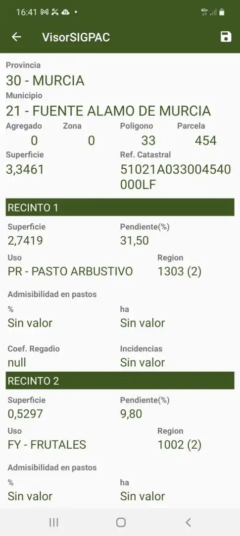 Jardín de Terreno en venta en Fuente Álamo de Murcia