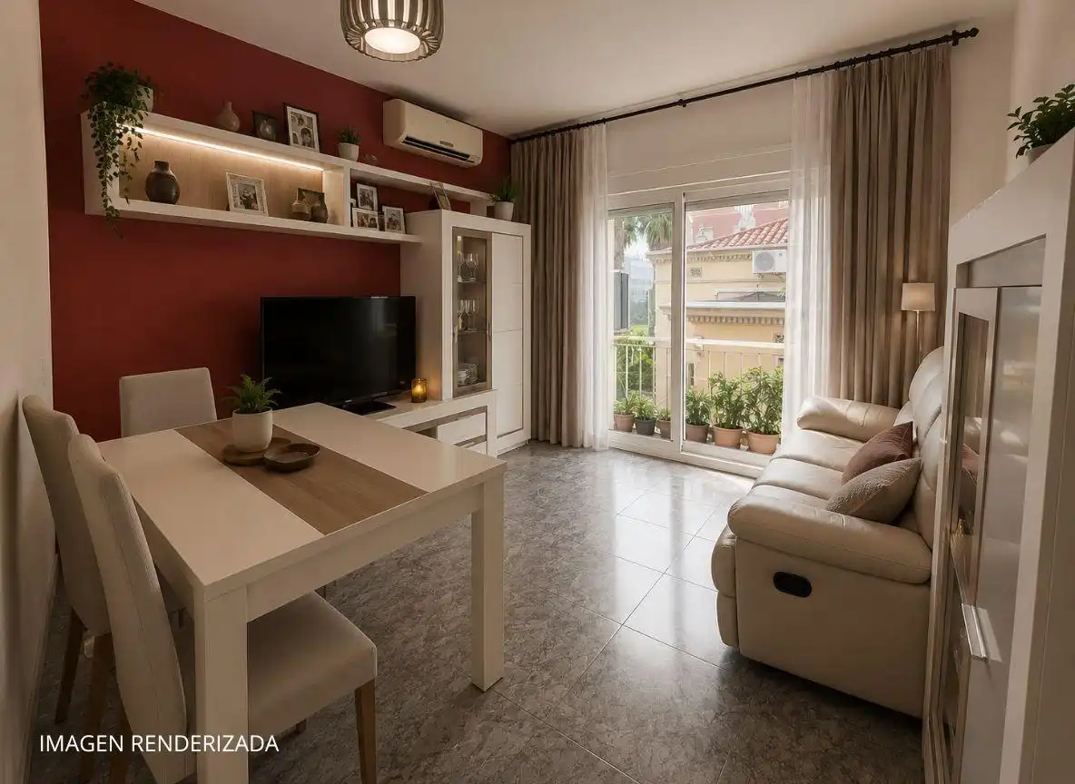 Living room of Flat for sale in Sant Andreu de la Barca  with Air Conditioner