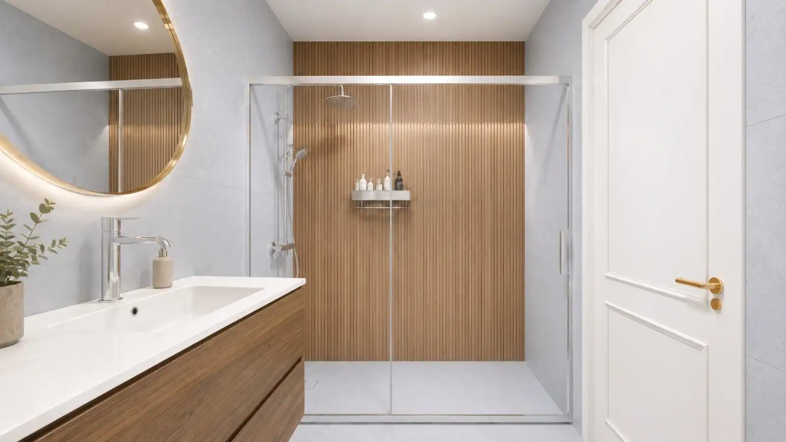 Badezimmer von Erdgeschoss zum Verkauf in Ferrol mit Heizung, Ofen und Waschmaschine