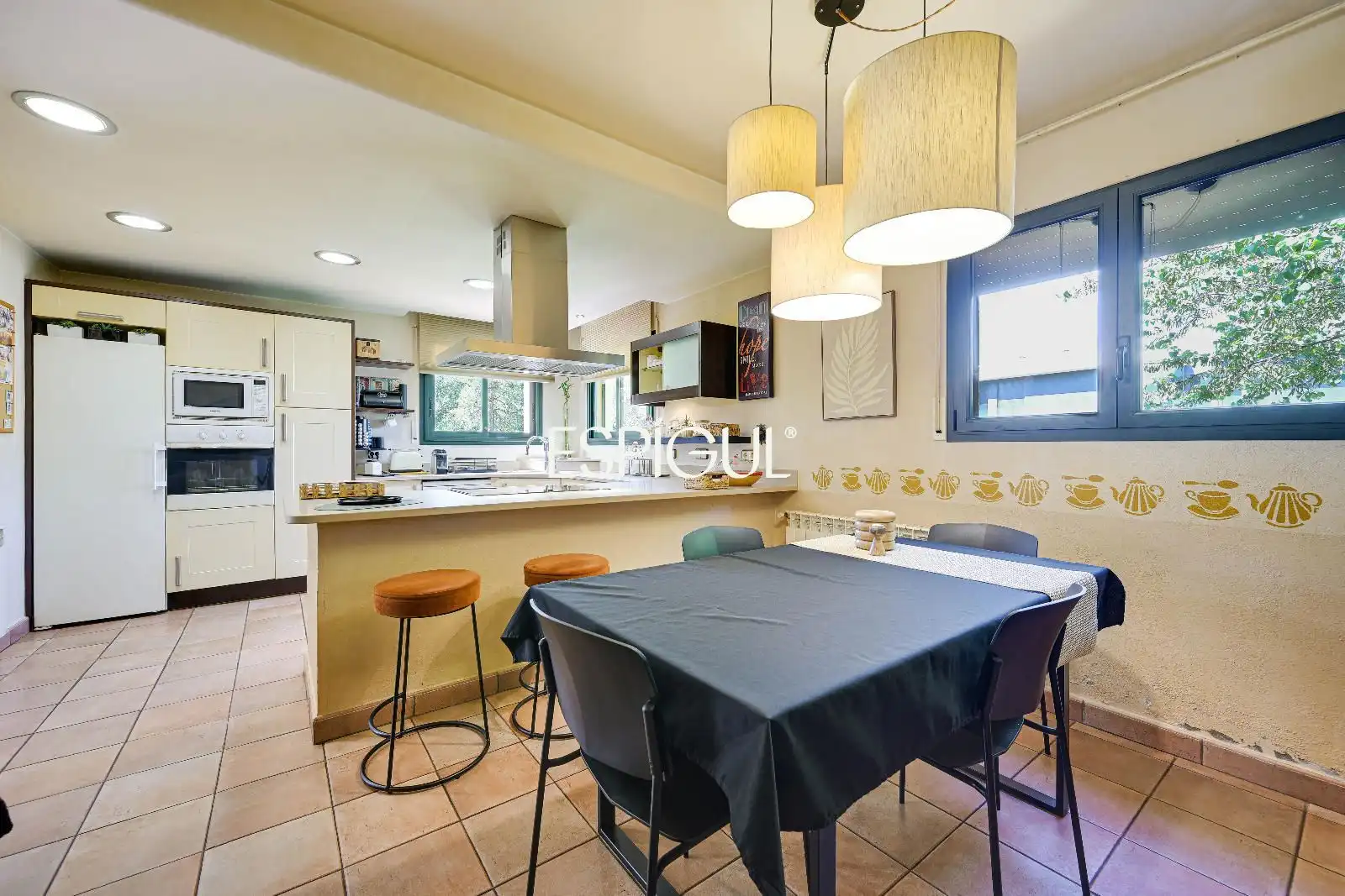 Cocina de Casa o chalet en venta en Girona con Aire acondicionado, Calefacción y Amueblado