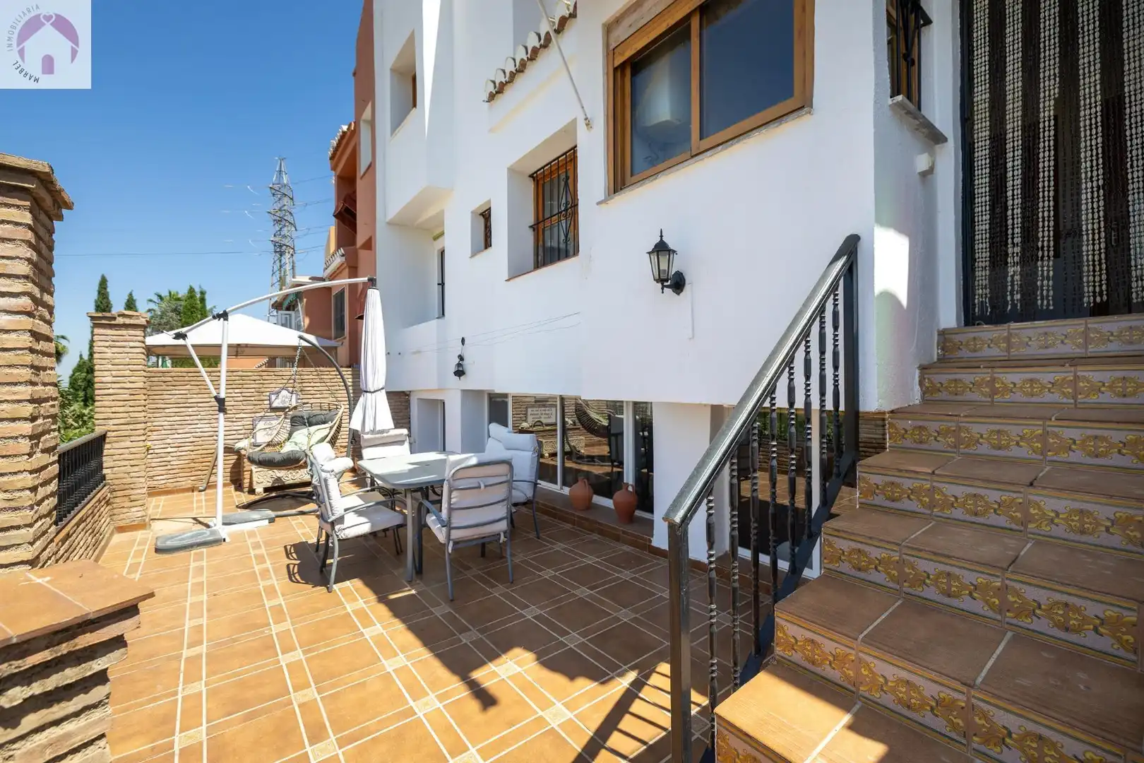 Terrassa de Casa adosada en venda en Granada amb Calefacció, Jardí privat i Terrassa