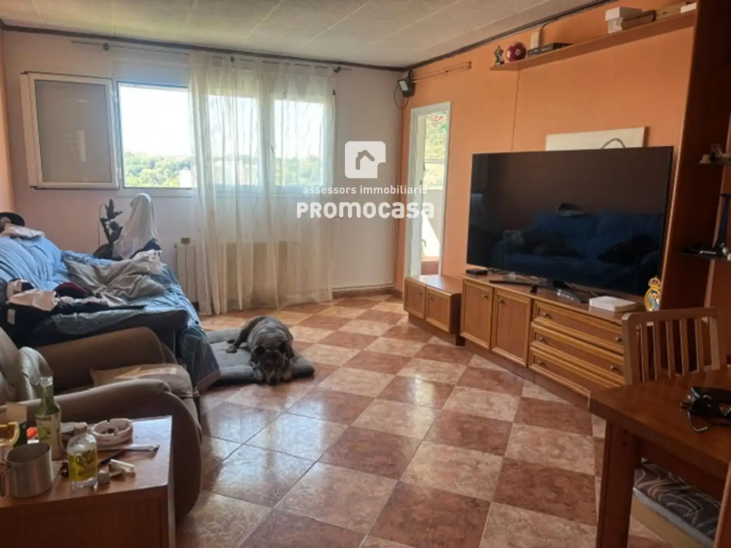 Sala d'estar de Pis en venda en Badia del Vallès amb Calefacció, Terrassa i Balcó