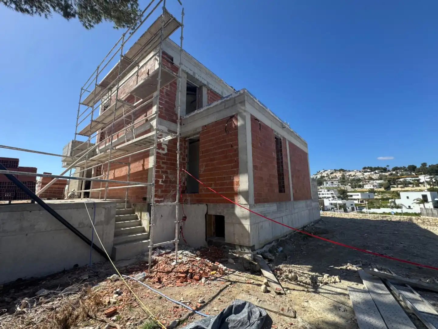 Vista exterior de Casa o chalet en venta en Moraira con Aire acondicionado, Calefacción y Jardín privado