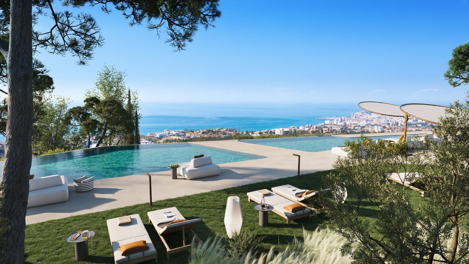 Piscina de Apartament en venda en Mijas amb Aire condicionat, Calefacció i Terrassa