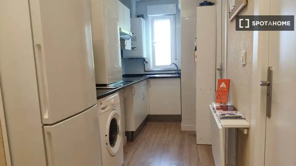 Kitchen of Flat for rent in Madrid  with Air Conditioner, Heating and Furnished