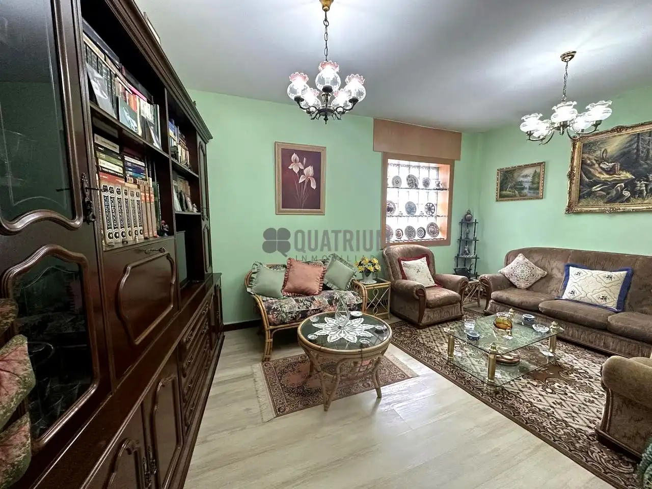 Living room of Flat for sale in A Estrada   with Terrace and Furnished