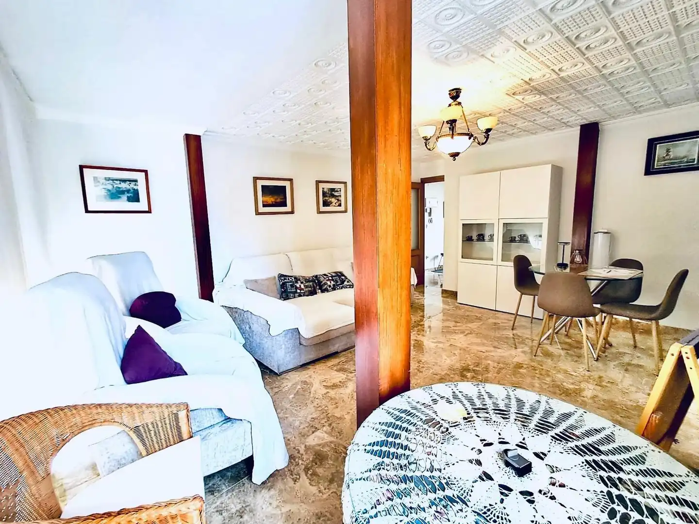 Sala de estar de Piso en venta en Águilas con Terraza y Amueblado