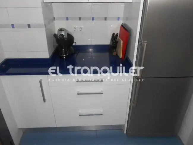 Cuina de Àtic de lloguer en Madrid amb Aire condicionat, Terrassa i Traster