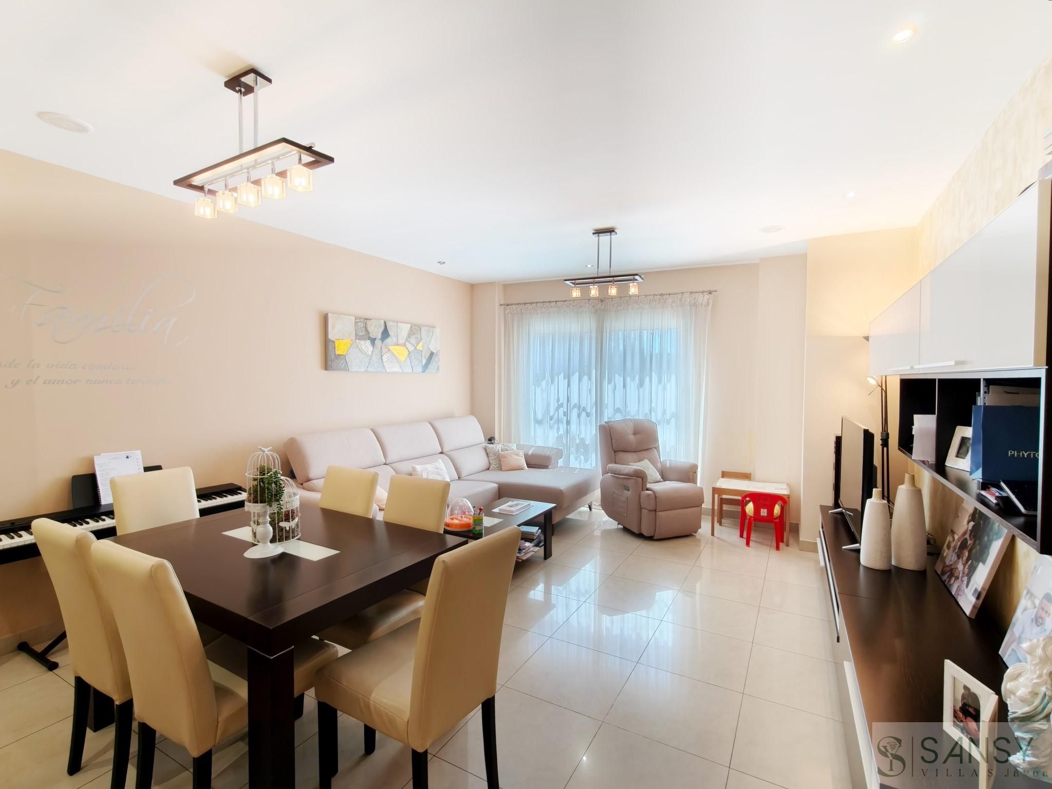 Living room of Apartment for sale in Beniarbeig  with Air Conditioner, Terrace and Storage room